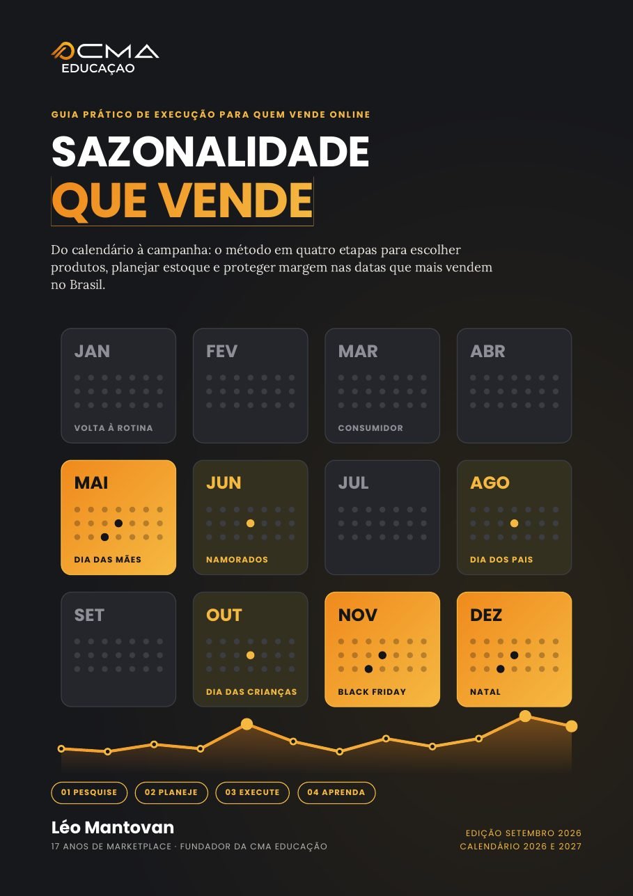 Capa do ebook Sazonalidade que Vende